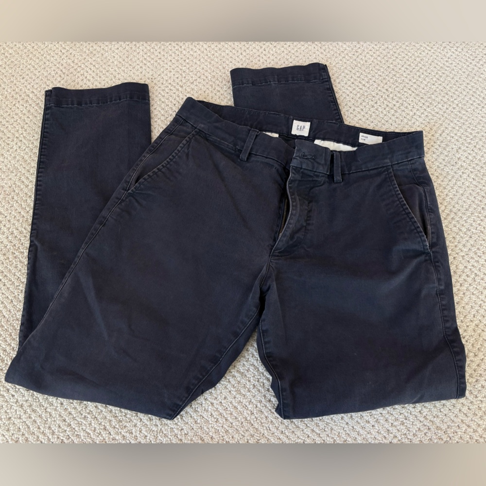 GAP Navy Blue Slim Fit Pants